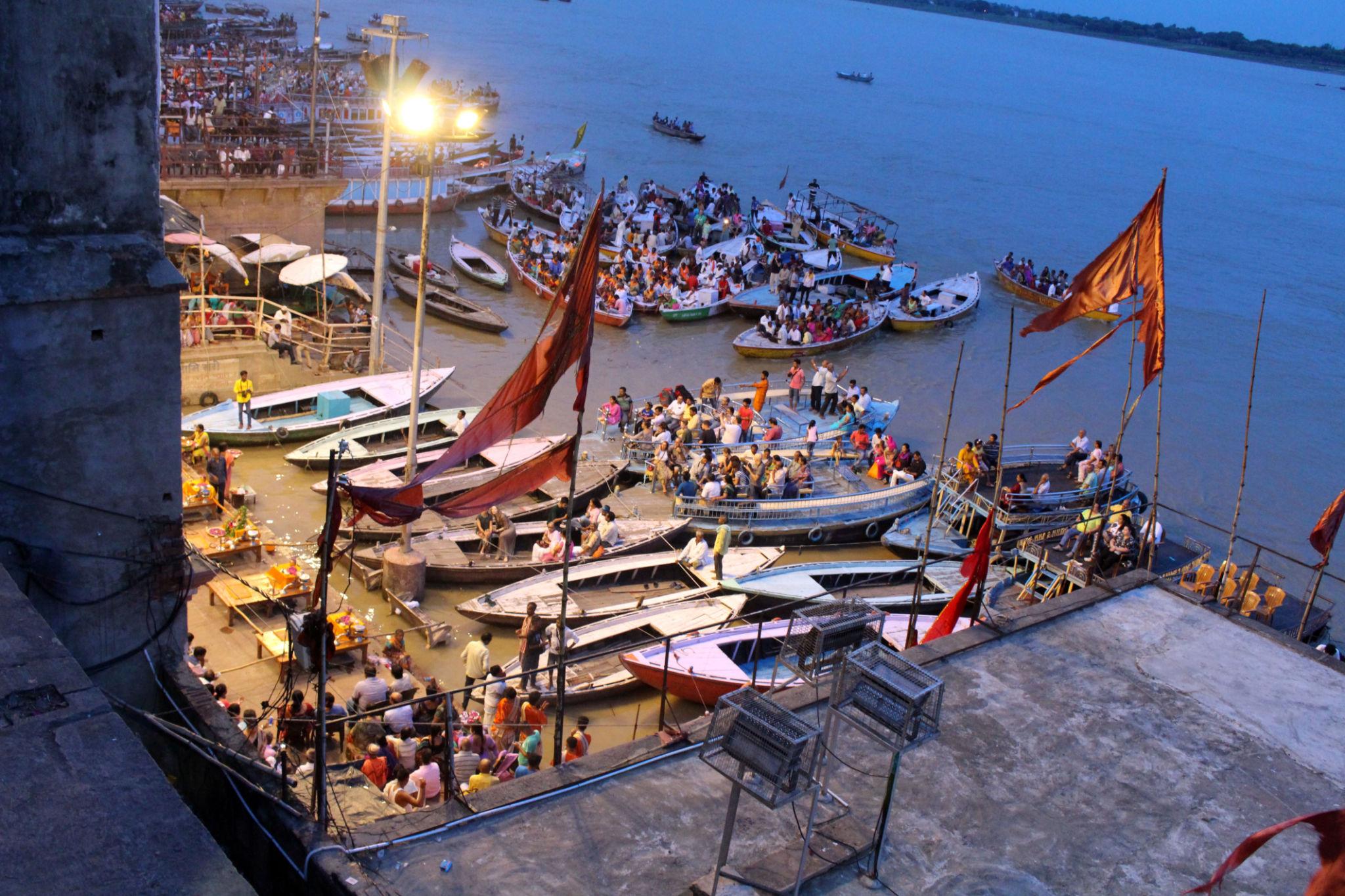 Sunrise riverfront image for Varanasi short tour package